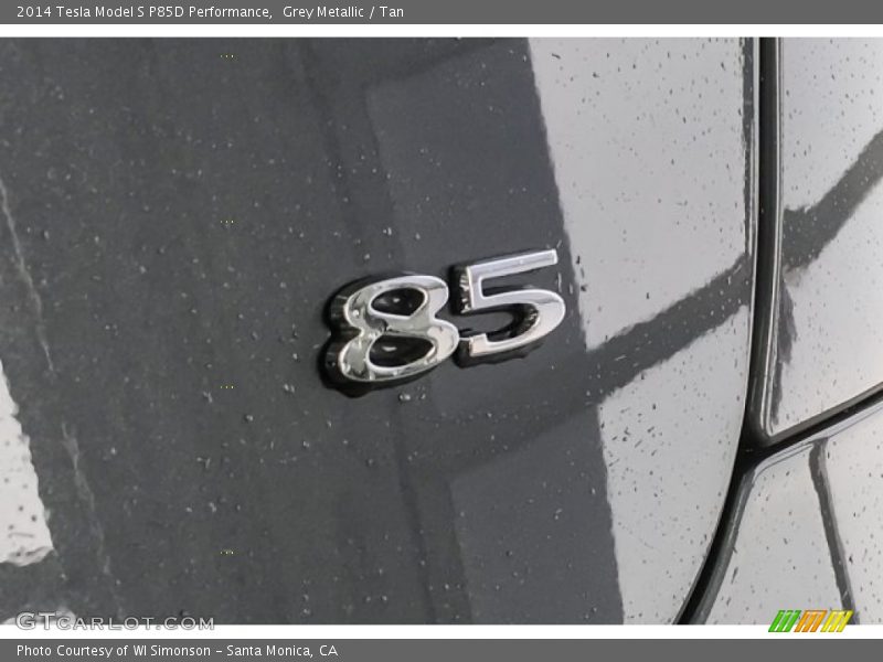  2014 Model S P85D Performance Logo