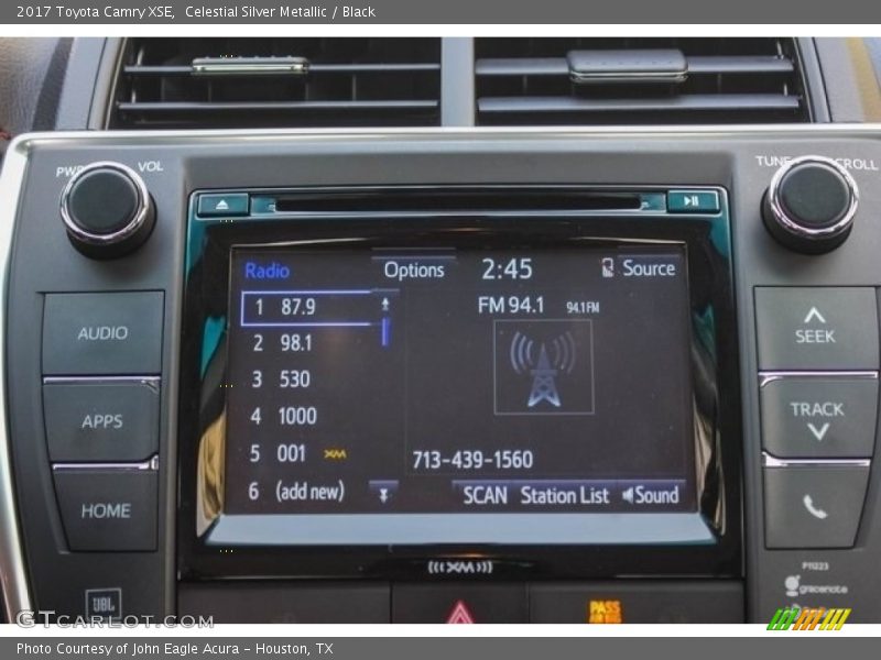 Celestial Silver Metallic / Black 2017 Toyota Camry XSE