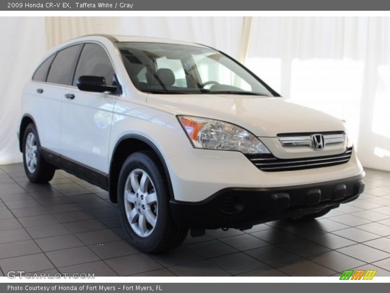 Taffeta White / Gray 2009 Honda CR-V EX