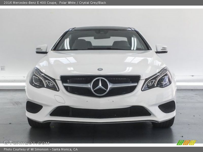 Polar White / Crystal Grey/Black 2016 Mercedes-Benz E 400 Coupe