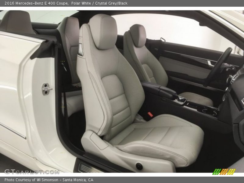Polar White / Crystal Grey/Black 2016 Mercedes-Benz E 400 Coupe