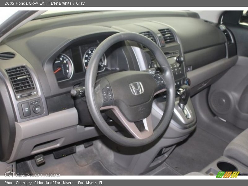Taffeta White / Gray 2009 Honda CR-V EX