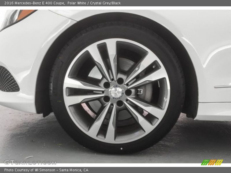 Polar White / Crystal Grey/Black 2016 Mercedes-Benz E 400 Coupe