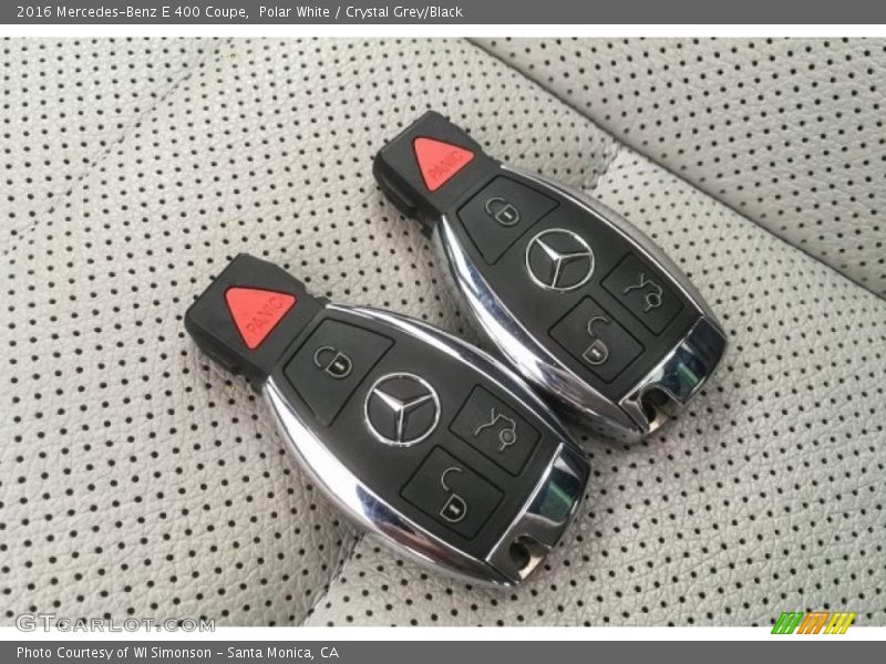 Polar White / Crystal Grey/Black 2016 Mercedes-Benz E 400 Coupe