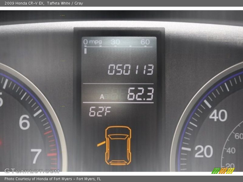Taffeta White / Gray 2009 Honda CR-V EX