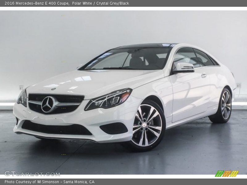 Polar White / Crystal Grey/Black 2016 Mercedes-Benz E 400 Coupe