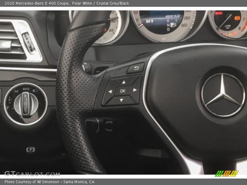 Polar White / Crystal Grey/Black 2016 Mercedes-Benz E 400 Coupe