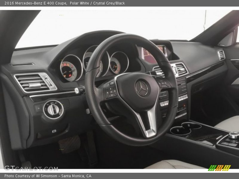 Polar White / Crystal Grey/Black 2016 Mercedes-Benz E 400 Coupe