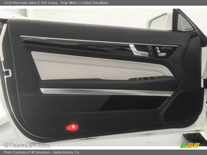 Polar White / Crystal Grey/Black 2016 Mercedes-Benz E 400 Coupe