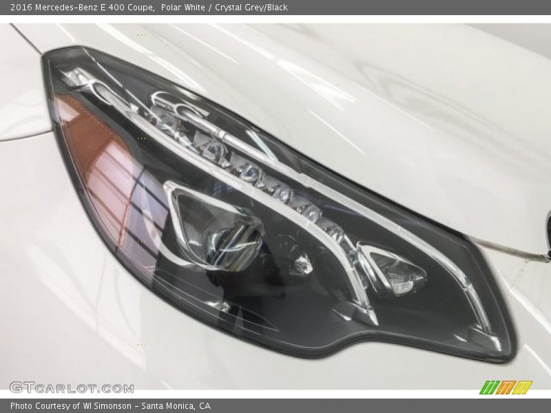 Polar White / Crystal Grey/Black 2016 Mercedes-Benz E 400 Coupe