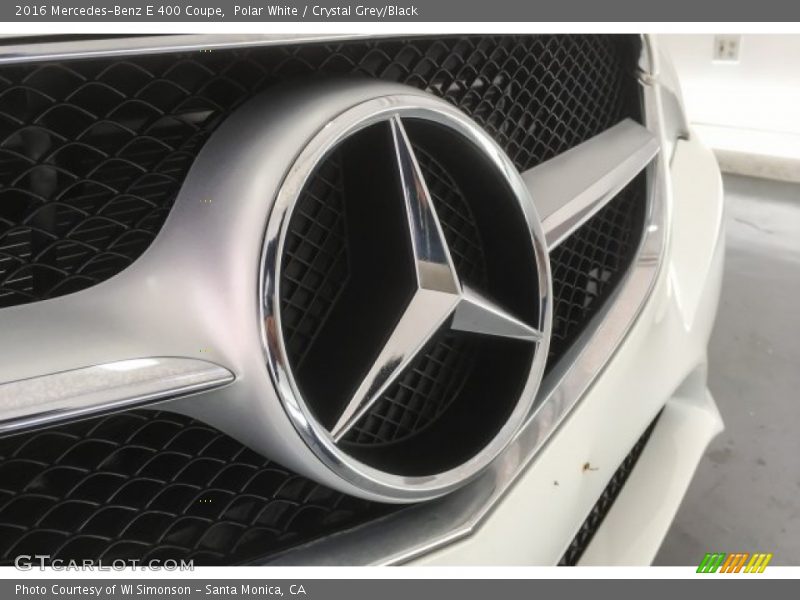 Polar White / Crystal Grey/Black 2016 Mercedes-Benz E 400 Coupe