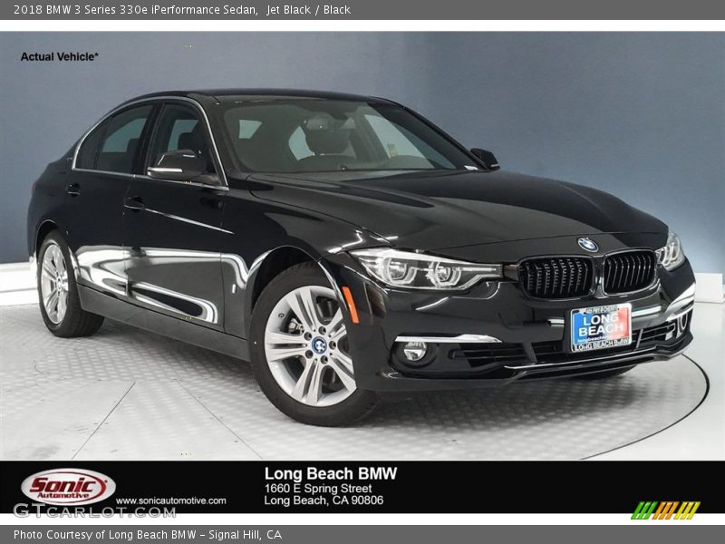 Jet Black / Black 2018 BMW 3 Series 330e iPerformance Sedan