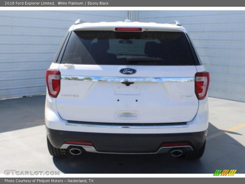 White Platinum / Ebony Black 2018 Ford Explorer Limited