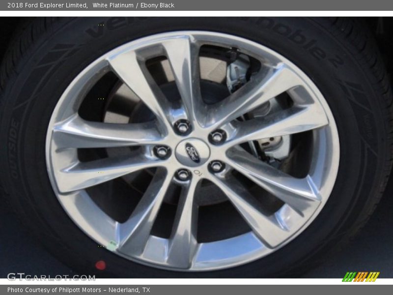 White Platinum / Ebony Black 2018 Ford Explorer Limited