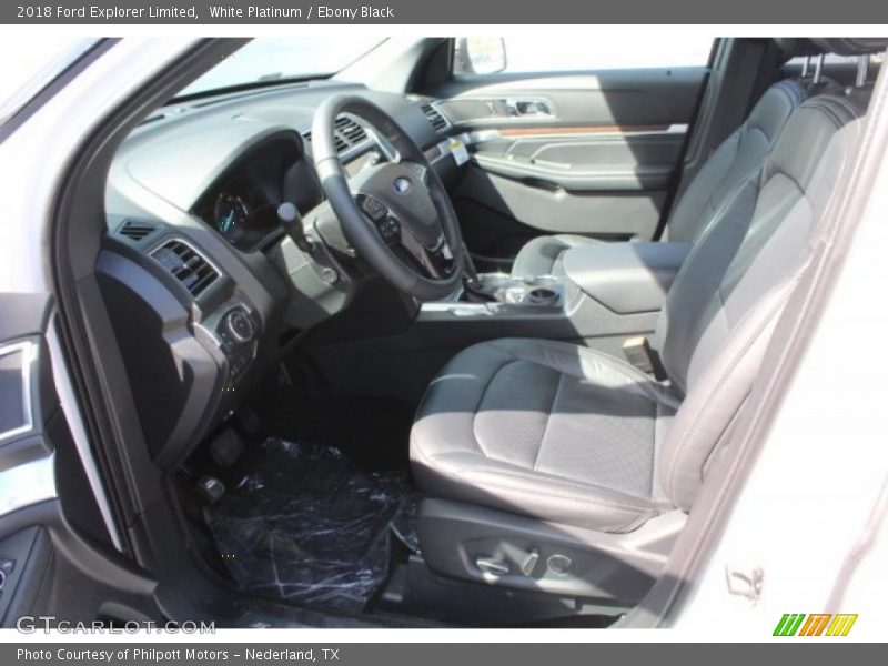 White Platinum / Ebony Black 2018 Ford Explorer Limited