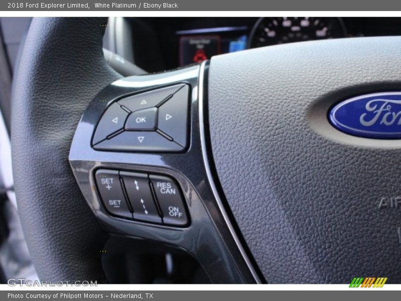 White Platinum / Ebony Black 2018 Ford Explorer Limited