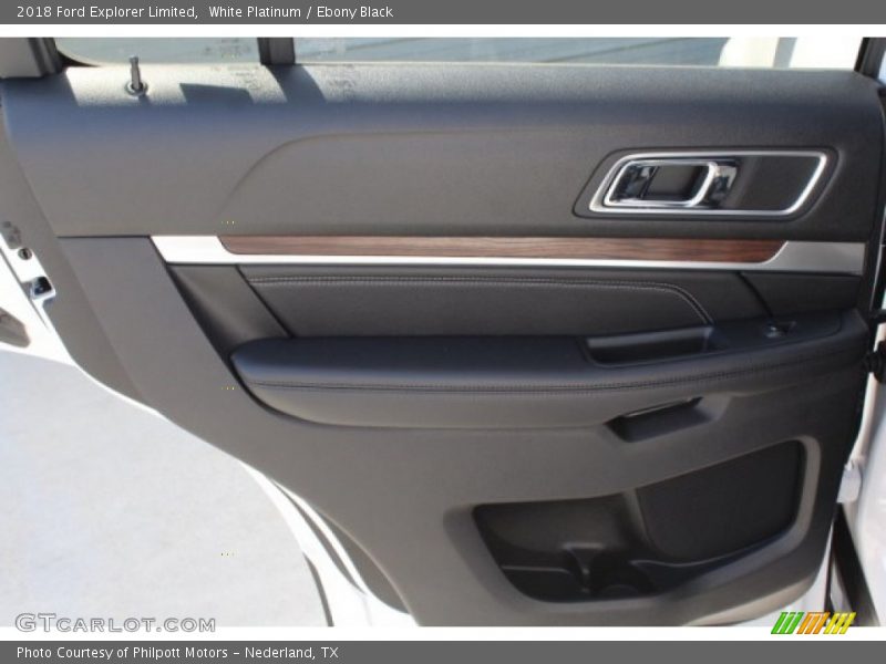 White Platinum / Ebony Black 2018 Ford Explorer Limited