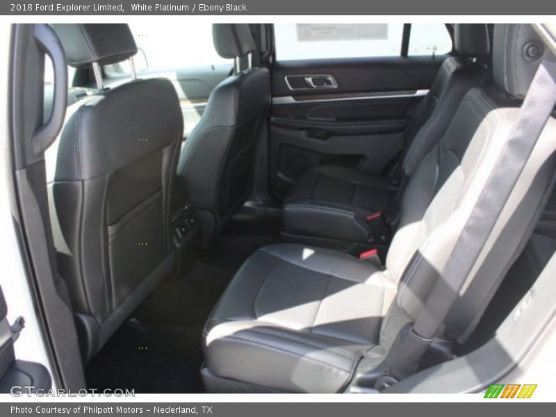 White Platinum / Ebony Black 2018 Ford Explorer Limited