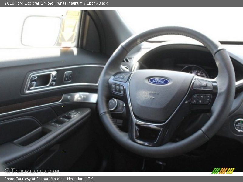 White Platinum / Ebony Black 2018 Ford Explorer Limited