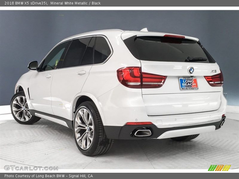 Mineral White Metallic / Black 2018 BMW X5 sDrive35i