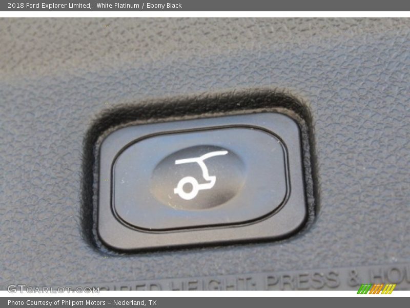 White Platinum / Ebony Black 2018 Ford Explorer Limited