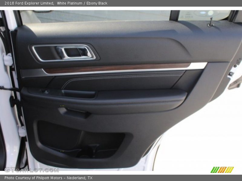 White Platinum / Ebony Black 2018 Ford Explorer Limited