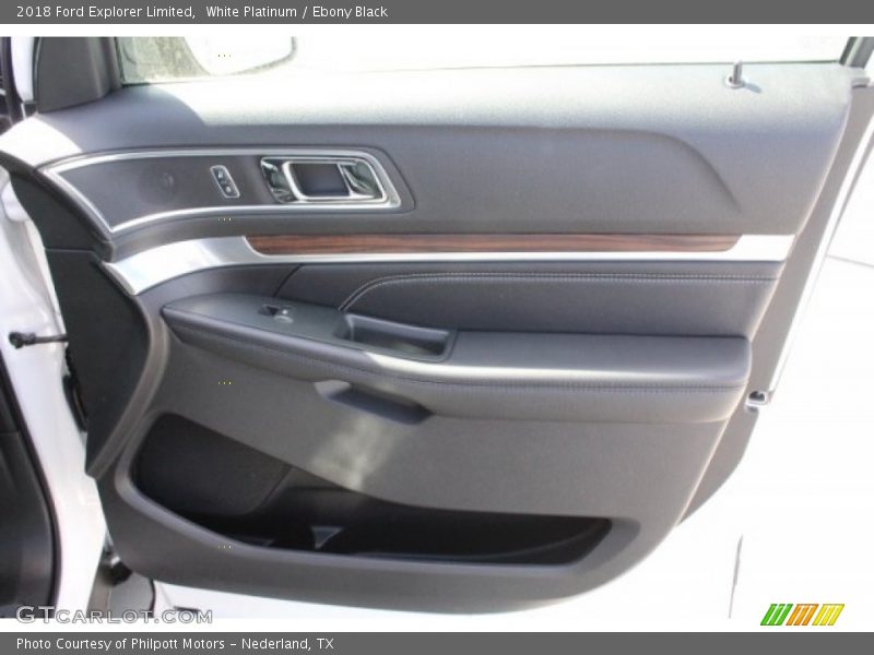 White Platinum / Ebony Black 2018 Ford Explorer Limited