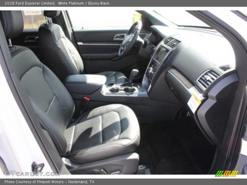 White Platinum / Ebony Black 2018 Ford Explorer Limited