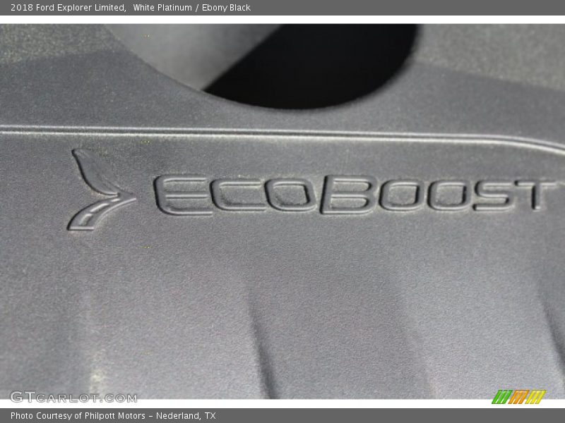 White Platinum / Ebony Black 2018 Ford Explorer Limited
