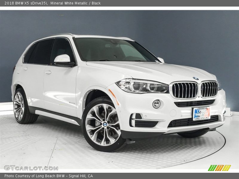 Mineral White Metallic / Black 2018 BMW X5 sDrive35i