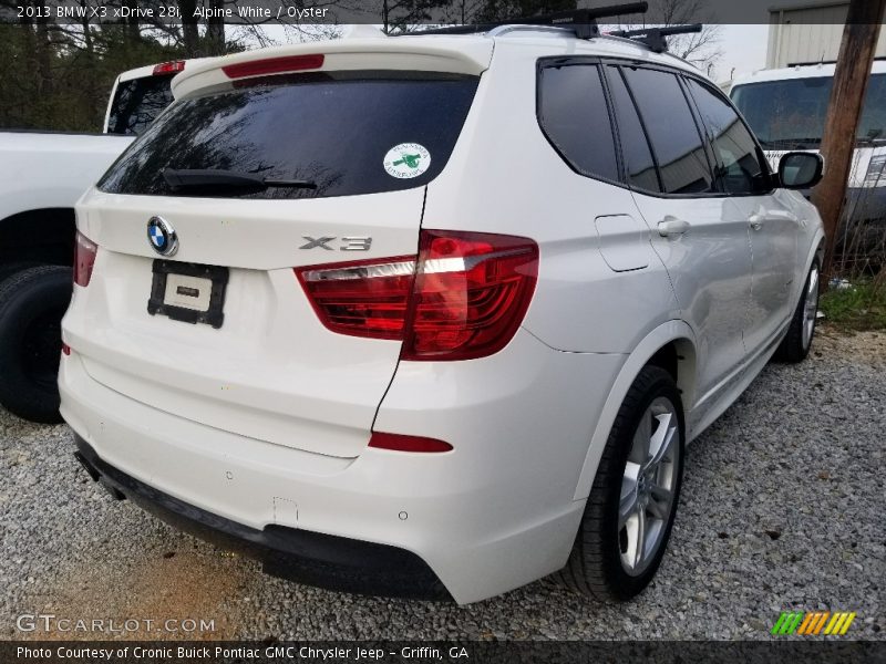 Alpine White / Oyster 2013 BMW X3 xDrive 28i