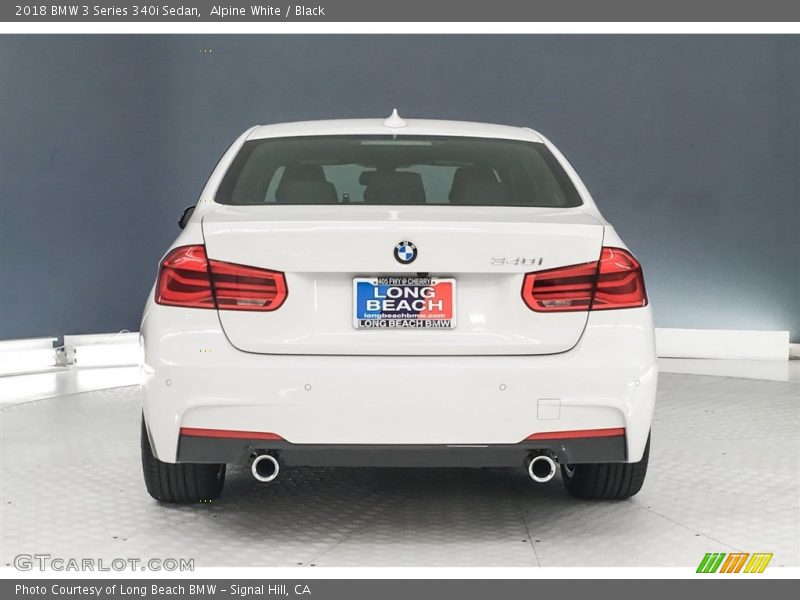 Alpine White / Black 2018 BMW 3 Series 340i Sedan