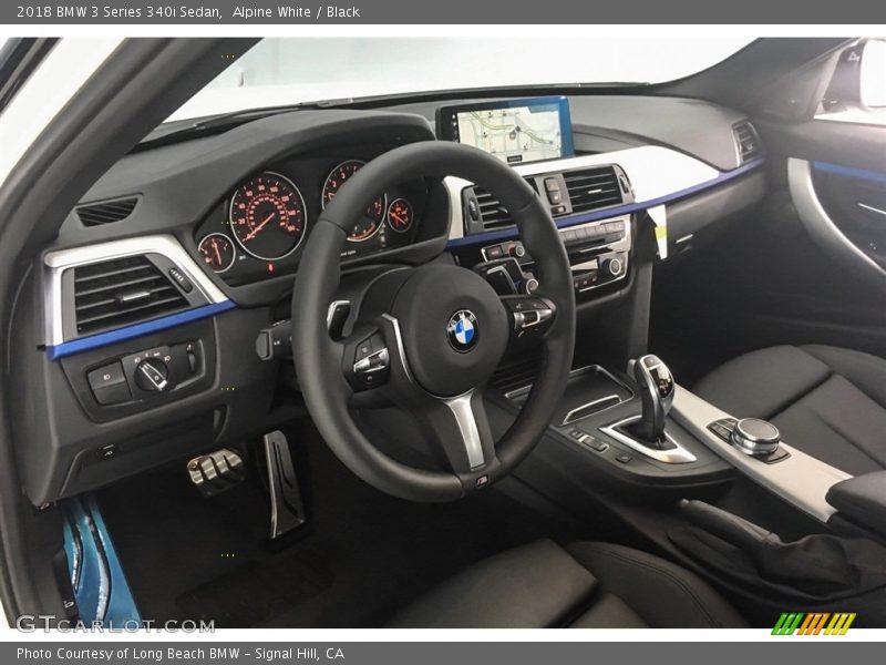 Alpine White / Black 2018 BMW 3 Series 340i Sedan