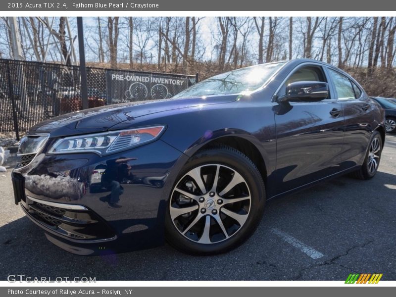 Fathom Blue Pearl / Graystone 2015 Acura TLX 2.4