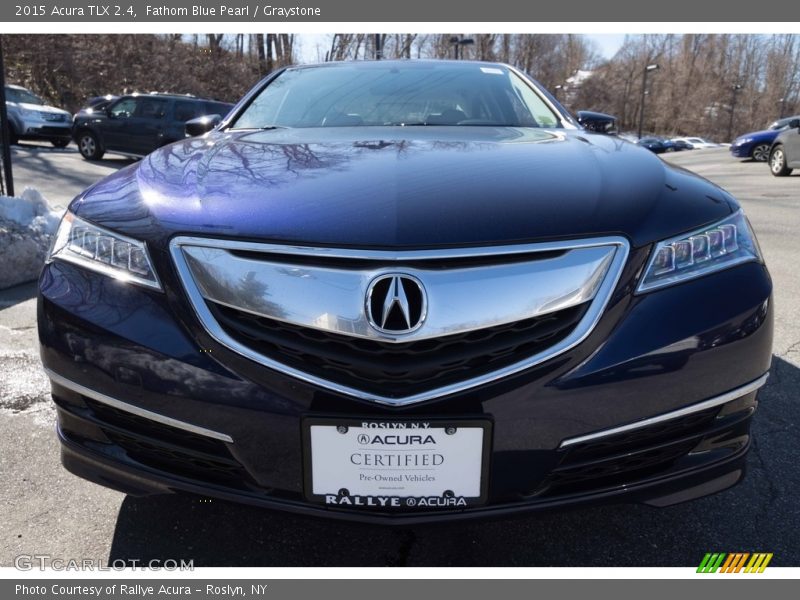 Fathom Blue Pearl / Graystone 2015 Acura TLX 2.4