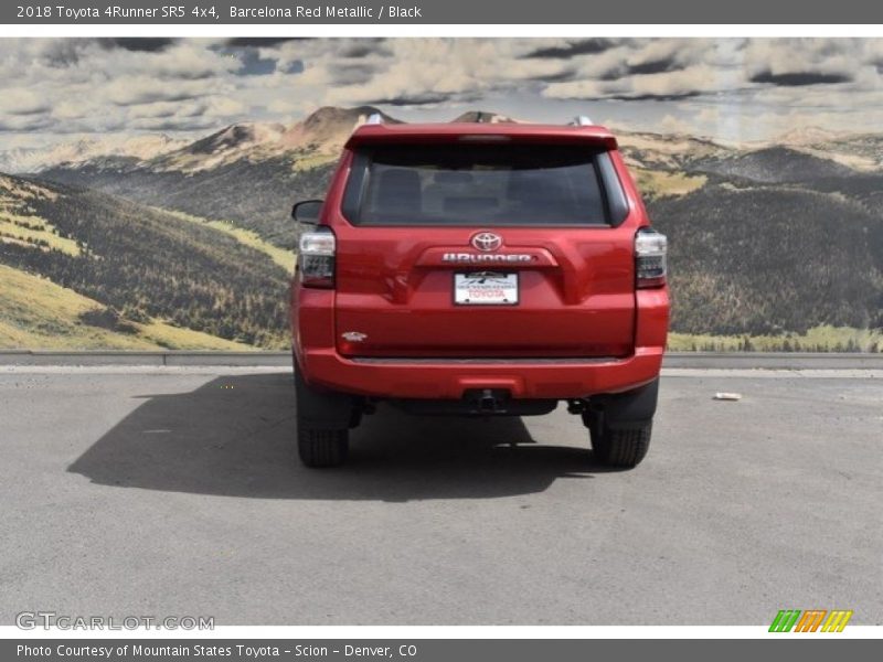 Barcelona Red Metallic / Black 2018 Toyota 4Runner SR5 4x4