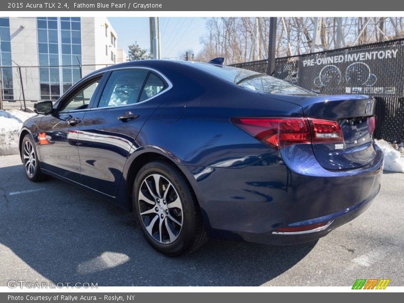Fathom Blue Pearl / Graystone 2015 Acura TLX 2.4
