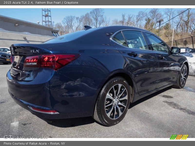 Fathom Blue Pearl / Graystone 2015 Acura TLX 2.4