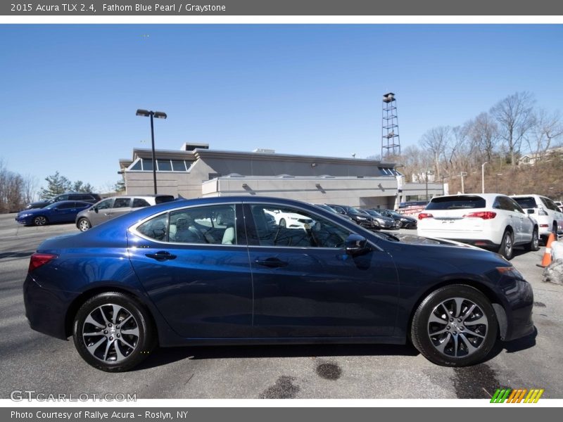 Fathom Blue Pearl / Graystone 2015 Acura TLX 2.4