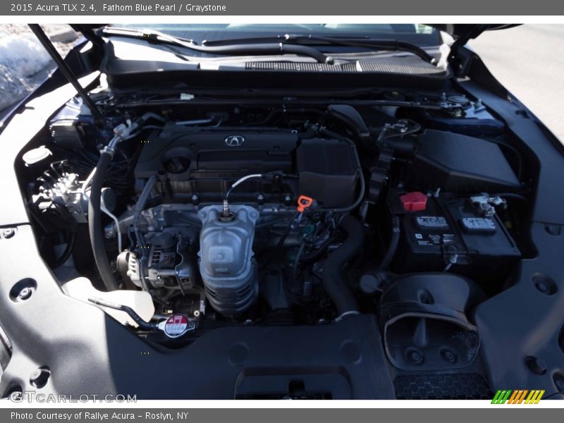 Fathom Blue Pearl / Graystone 2015 Acura TLX 2.4
