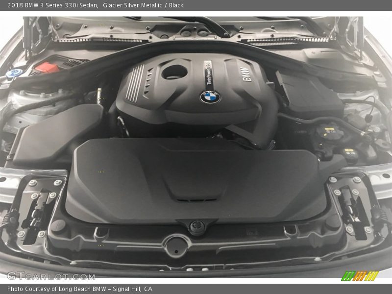 Glacier Silver Metallic / Black 2018 BMW 3 Series 330i Sedan