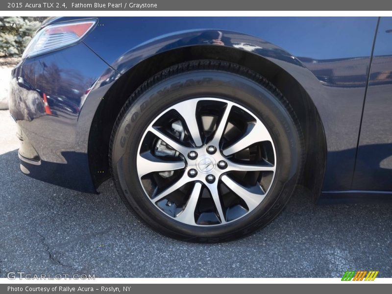 Fathom Blue Pearl / Graystone 2015 Acura TLX 2.4