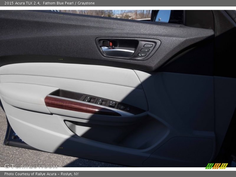 Fathom Blue Pearl / Graystone 2015 Acura TLX 2.4