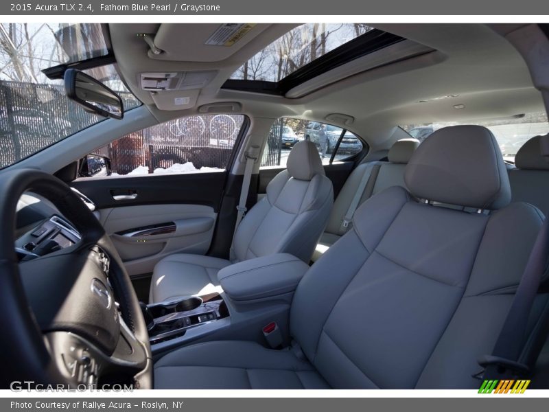 Fathom Blue Pearl / Graystone 2015 Acura TLX 2.4