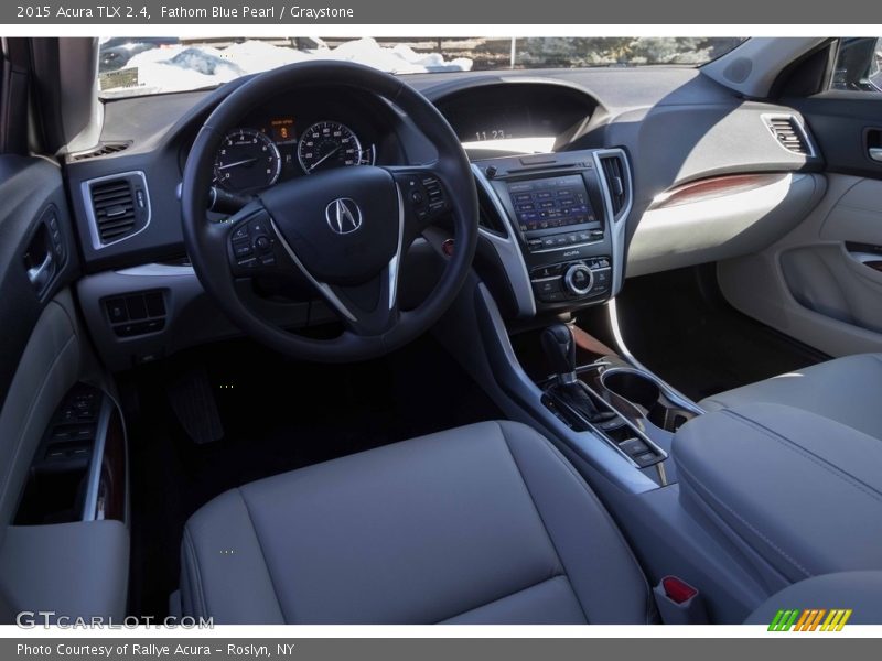 Fathom Blue Pearl / Graystone 2015 Acura TLX 2.4