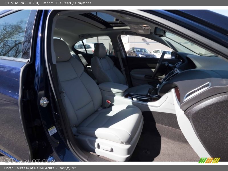 Fathom Blue Pearl / Graystone 2015 Acura TLX 2.4