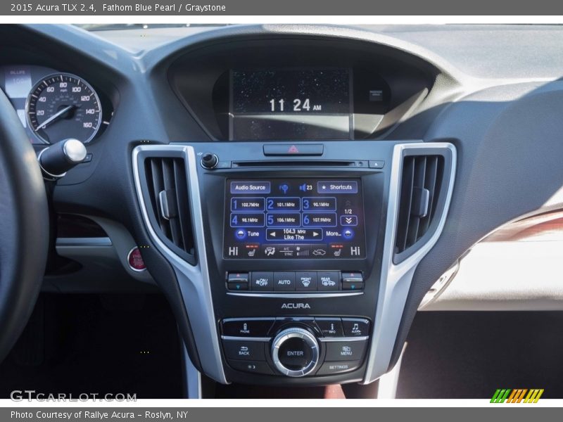 Fathom Blue Pearl / Graystone 2015 Acura TLX 2.4