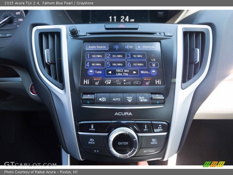 Fathom Blue Pearl / Graystone 2015 Acura TLX 2.4