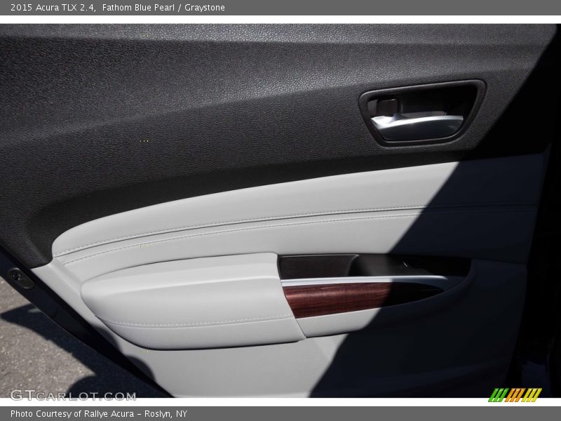 Fathom Blue Pearl / Graystone 2015 Acura TLX 2.4