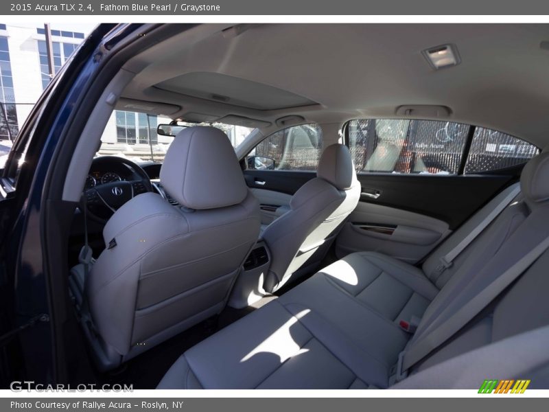 Fathom Blue Pearl / Graystone 2015 Acura TLX 2.4